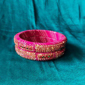 Lac Leheriya Kada - Pink (Set of 4)