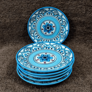 Mughal art hand painted quarter plates (pack of 6)