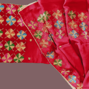 Phulkari Suit & Dupatta - Embroidery by Hand (Un-stitched)