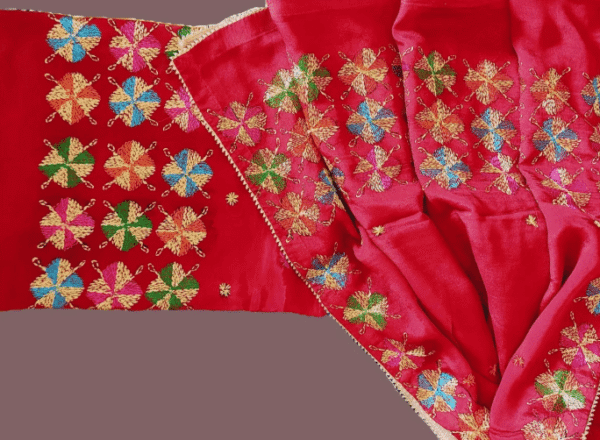 Phulkari Suit & Dupatta - Embroidery by Hand (Un-stitched)