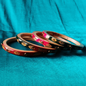 Lac Morpankhi Bangles - Multicolour