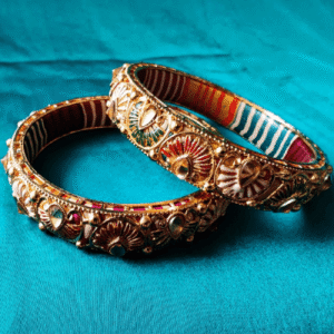 Lac Kundan Meenakari Kada - Multicolour
