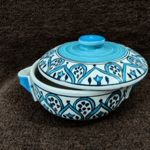 Donga with lid in mughal art hand painted
